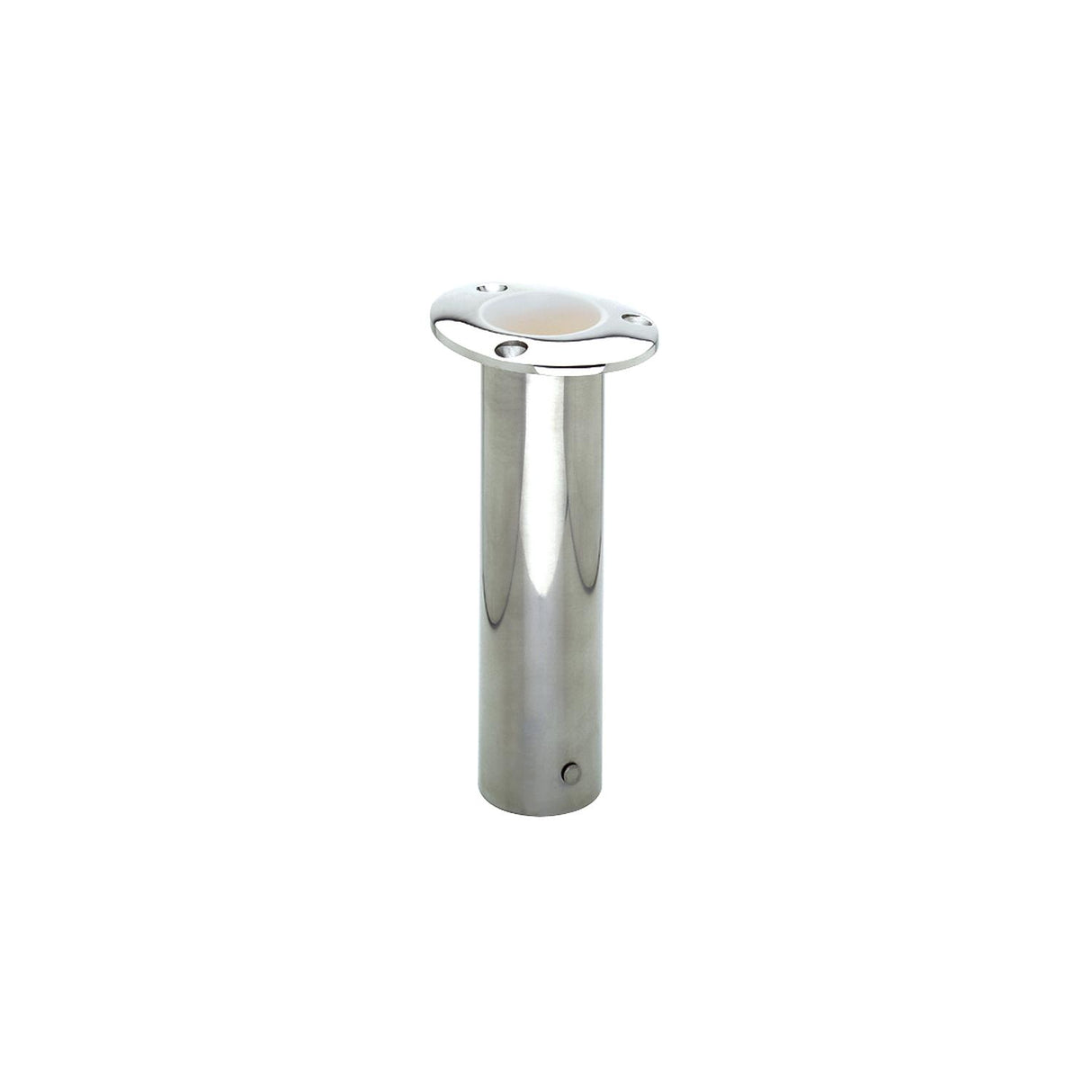 ATTWOOD 66364W7 Rod Holder Flush Mount Stainless Steel 0 Degree White Open End - 66364W7