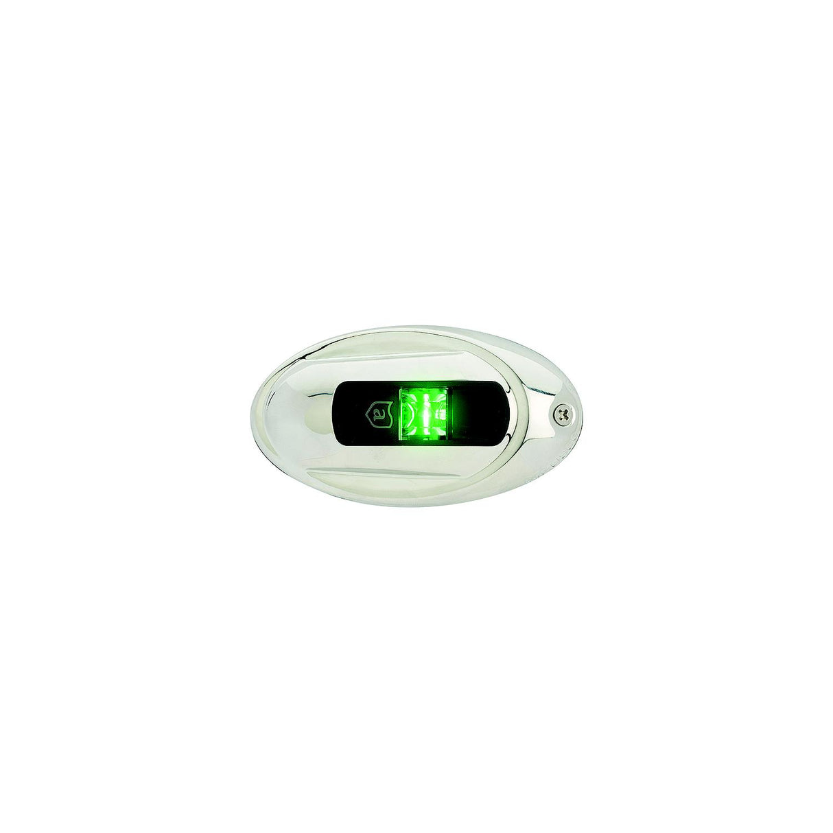 ATTWOOD NV4012SSG7 LightArmor LED Vertical Surface Mount Starboard Side Light, Oval - NV4012SSG-7