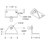 ATTWOOD 50 Ser S.S. Bracket Reverse Ball - SL50SSP3-7 - official Attwood product image 3