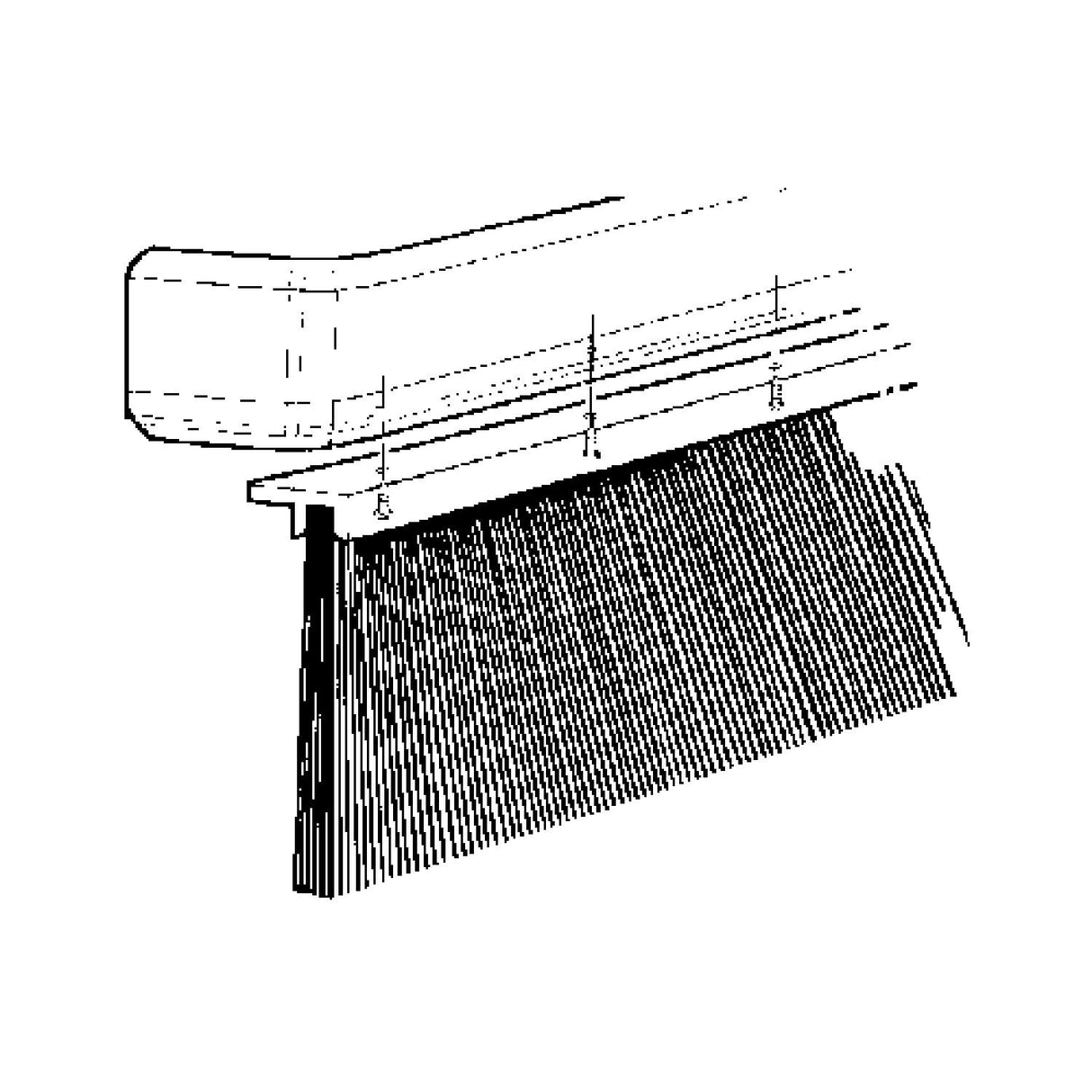 Industrial Brush Co. Splash Stop 341022 22" RV Protective Brush Shield - 341022