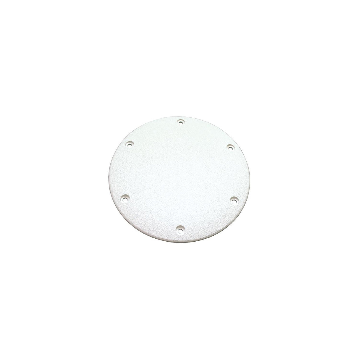 T-H Marine Designer Series Screw Down Deck Plate 6" OD, Polar White - DSSDP12DP