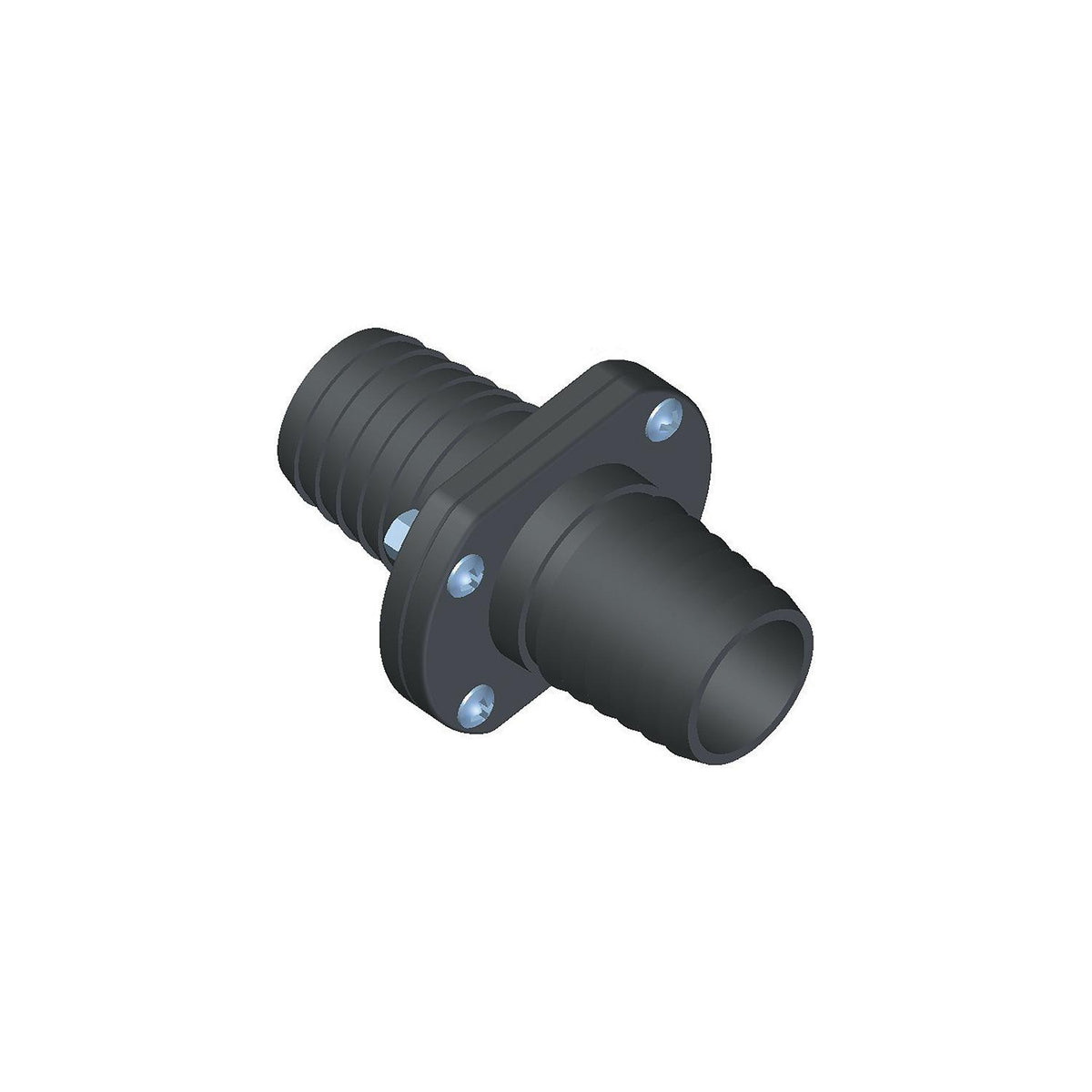T-H Marine Double Barb Inline Scupper Check Valve - 1-1/2" - Black [ILS-1500-DP] - official T-H Marine product image 2