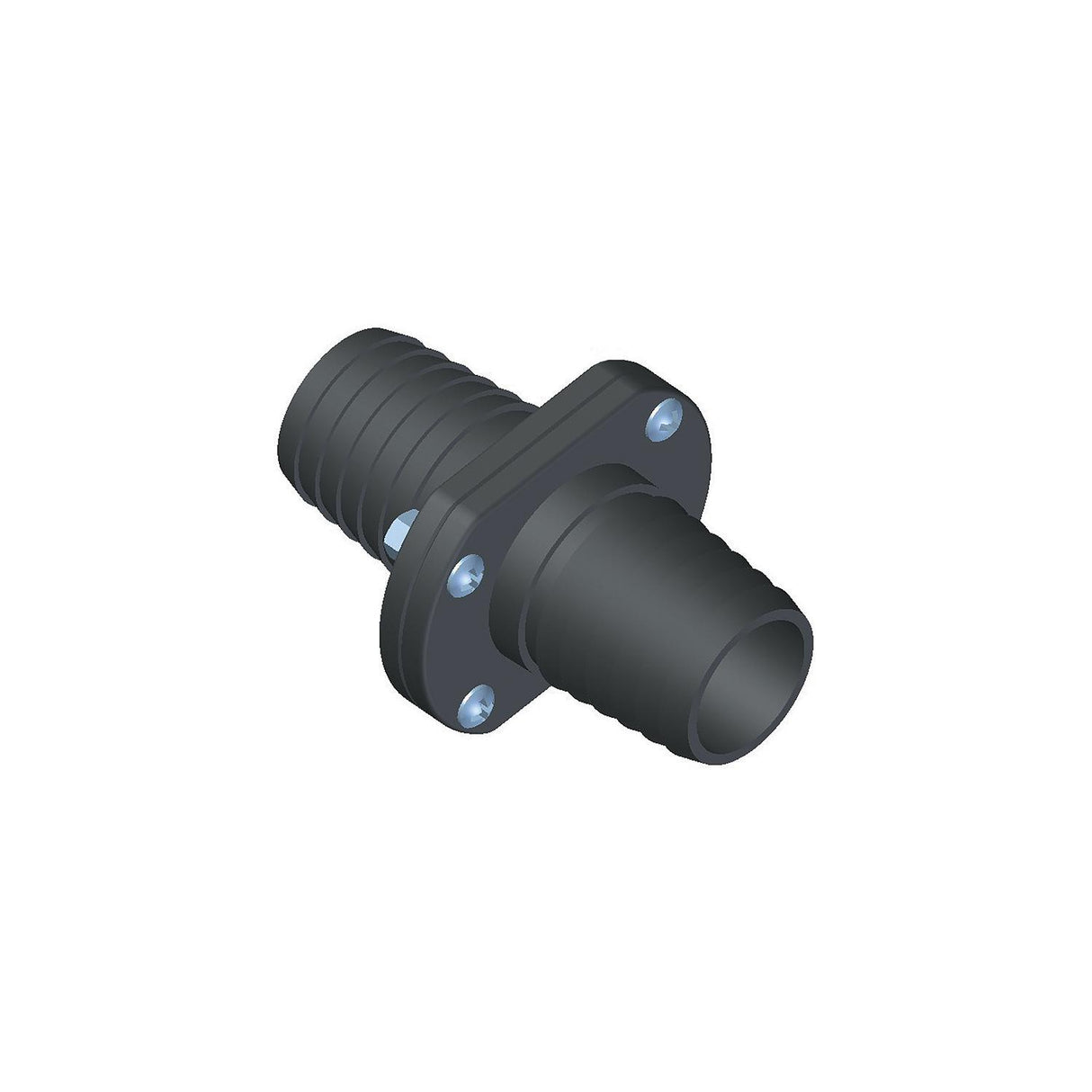 T-H Marine Double Barb Inline Scupper Check Valve - 1-1/8" - Black [ILS-1200-DP] - official T-H Marine product image 2