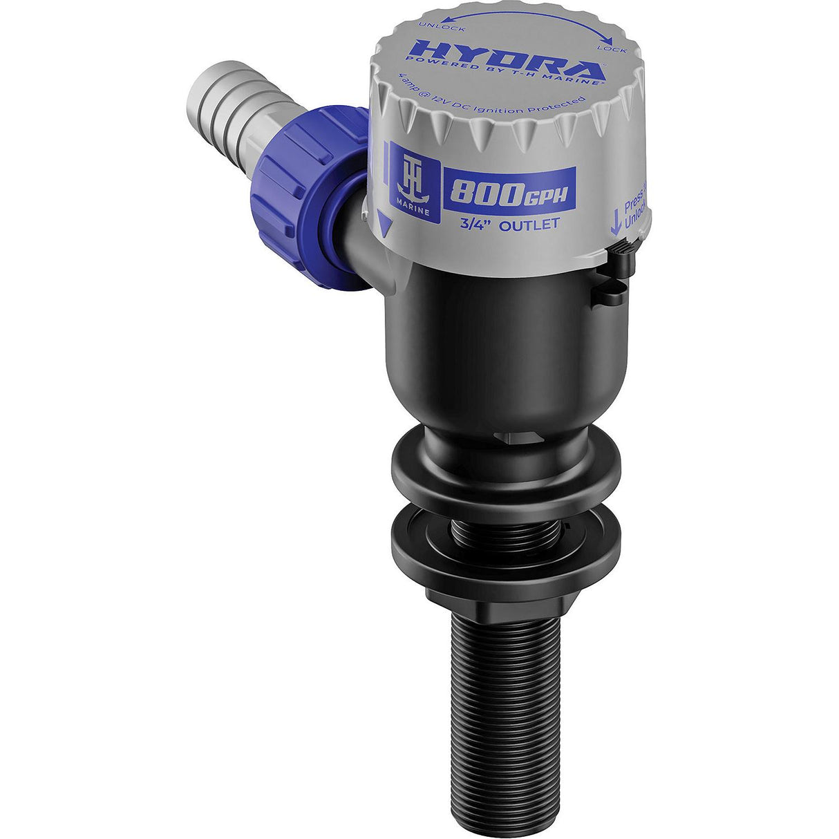 T-H Marine HYDRA Livewell Pump - 800 GPH - 12V - Long Nozzle [PMP-LWL8-DP] - official T-H Marine product image 2