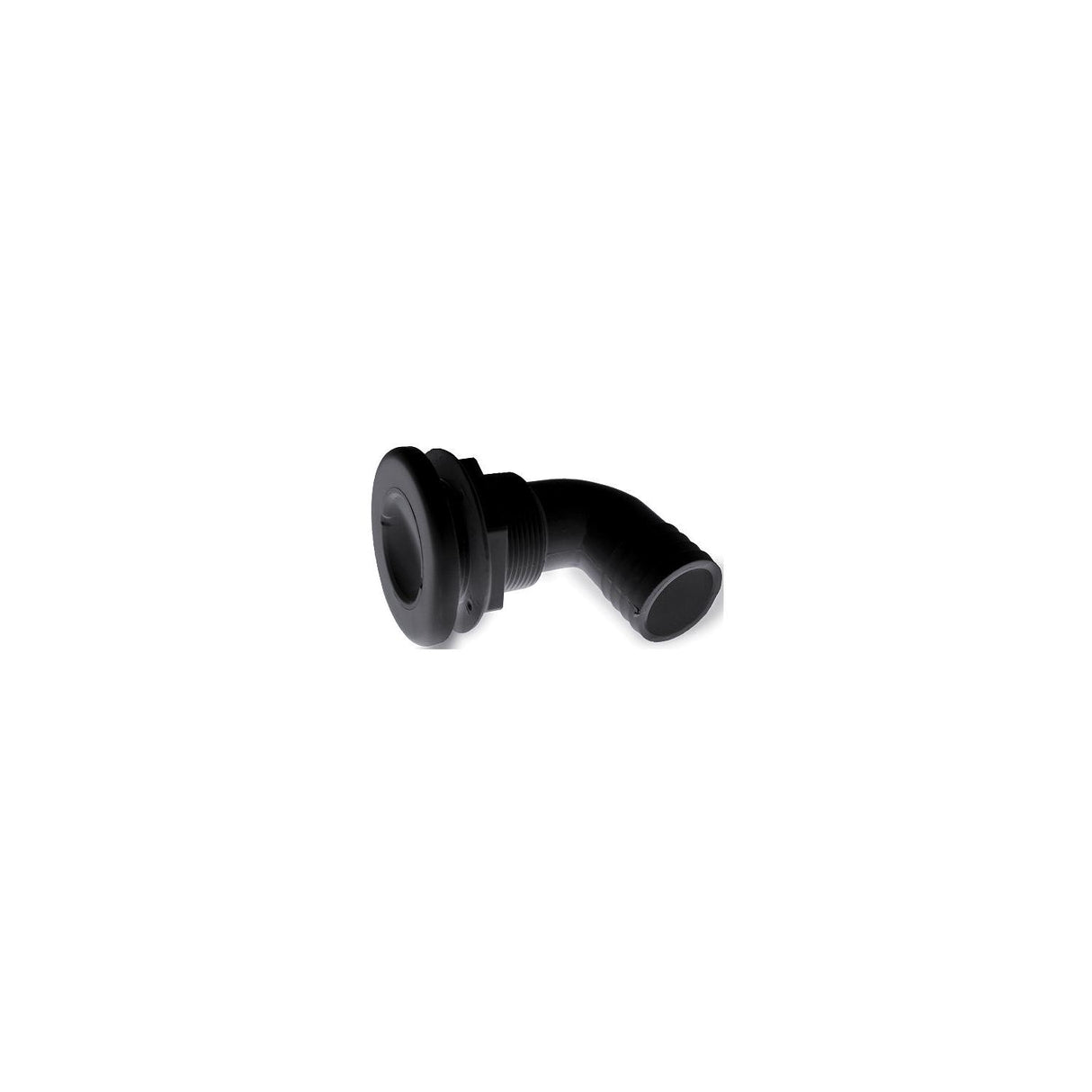T-H Marine 90 Degree Specialty Thru-Hull Fitting With Spanner Head 3/4", Black - TH7590SDP