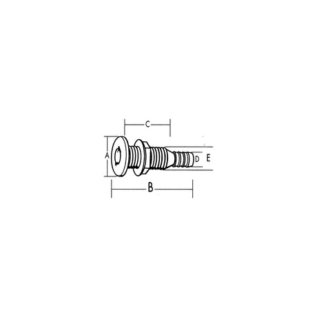 T-H Marine Straight Thru-Hull Fitting For Hose, White - TH1502DP - official T-H Marine product image 4