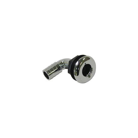 T-H Marine Brite Plate Chrome Plated 90 Degree Thru Hull For Hose - TH7590CPDP - official T-H Marine product image 4