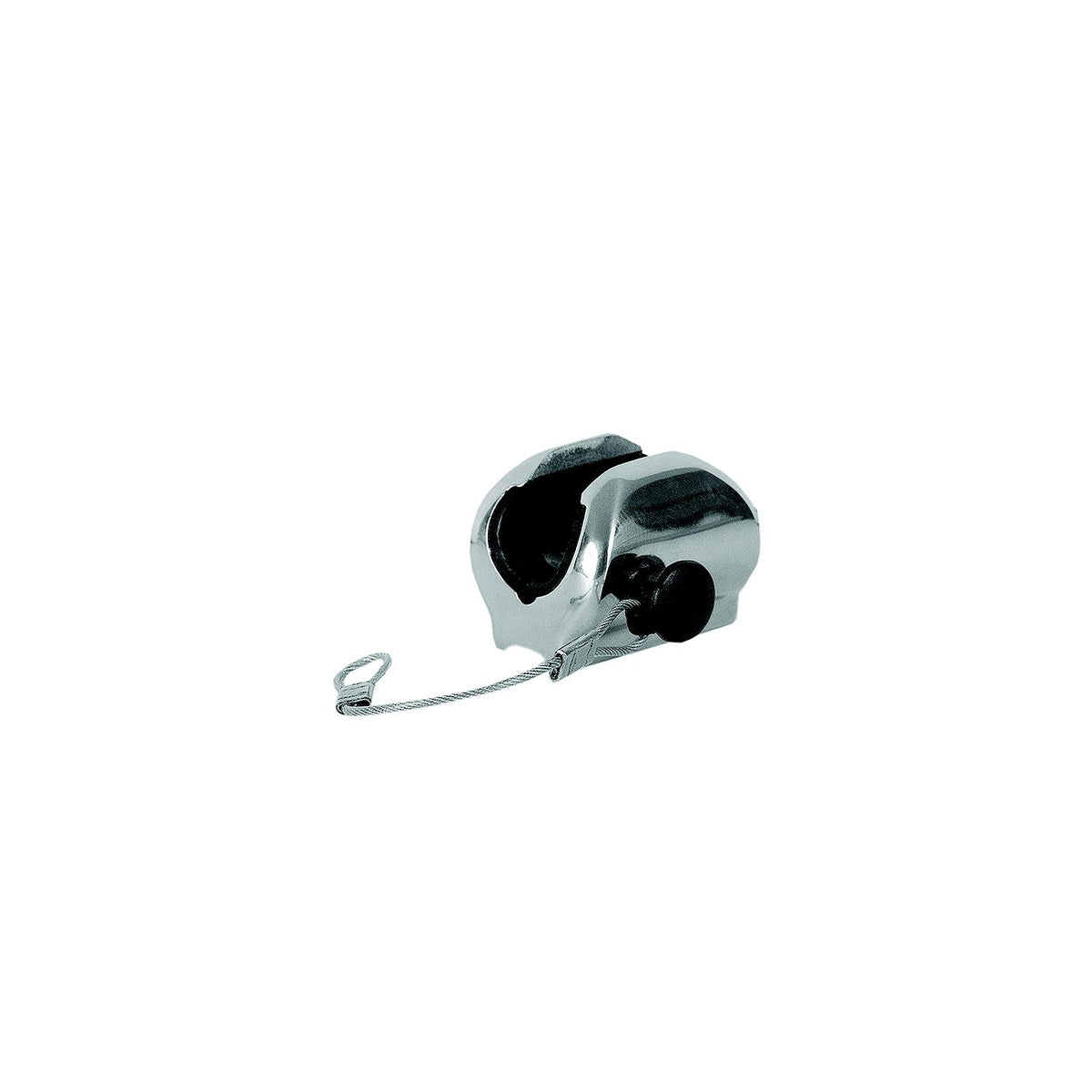 TACO Concave Deck Hinge w/Pin Lanyard - Fits 7/8" Tube [F13-0242/244BN-1] - official TACO Marine product image 2