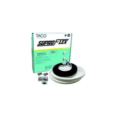 TACO SuproFlex Rub Rail Kit w/Flex Vinyl Overlay Insert - 2"H x 1-1/4"W x 80'L - White w/White Insert [V11-9993WWK80-2] - official TACO Marine product image 3
