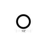 TACO 1/2" Tube Style Flexible Vinyl Insert - 50' - Black [V12-0003BKA50-1] - official TACO Marine product image 2