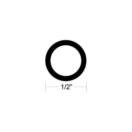 TACO 1/2" Tube Style Flexible Vinyl Insert - 50' - Black [V12-0003BKA50-1] - official TACO Marine product image 2