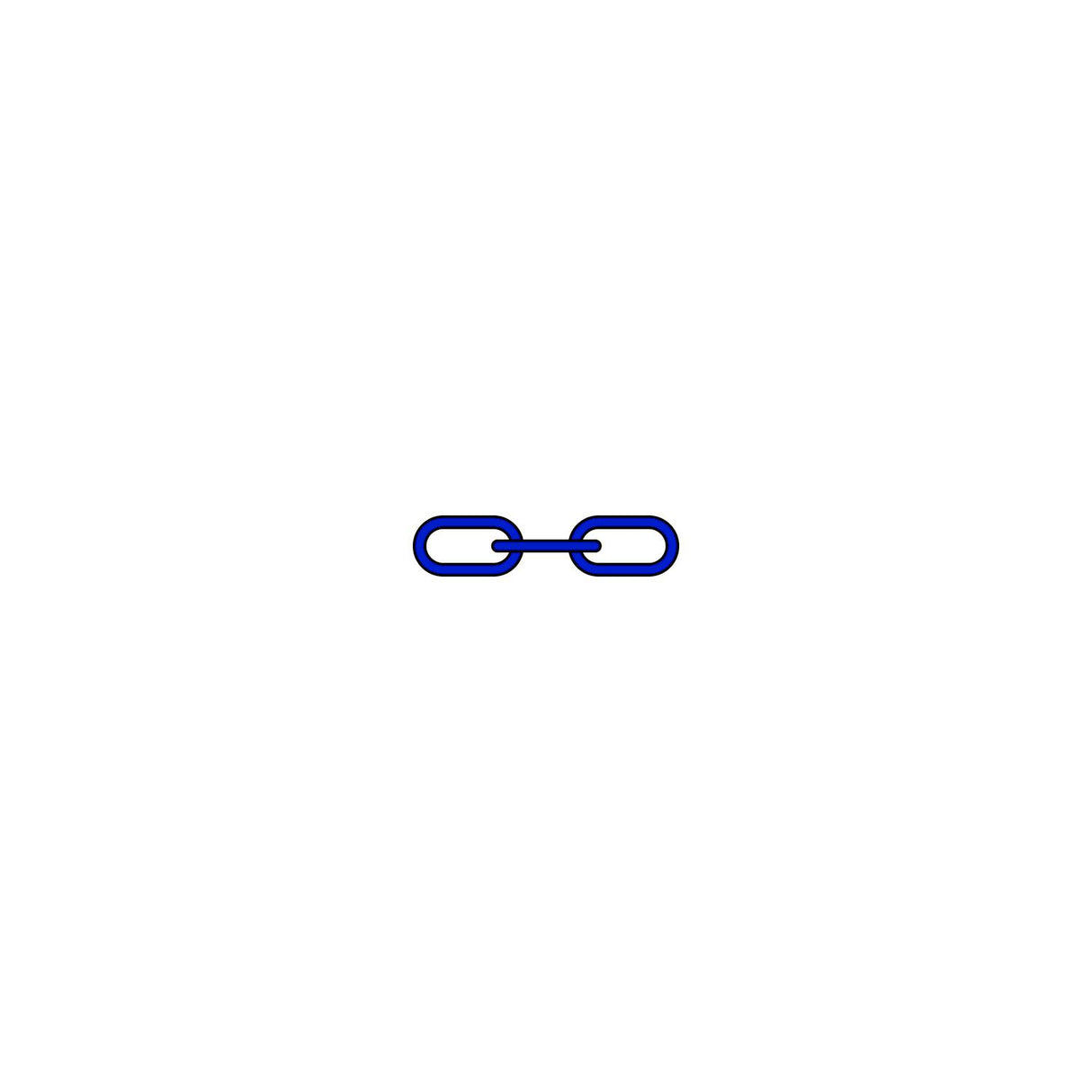 Greenfield Products 1/4" x 4' Anchor Lead Chain Royal Blue - 2115-R - official Greenfield Products product image 3