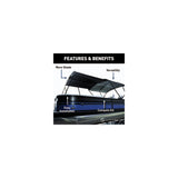Lewmar Taylor 2021013744 Bimini Extension For Sureshade® Power Bimini , 92" W x 91" L extended, Black - 2021013744 - official Lewmar product image 3
