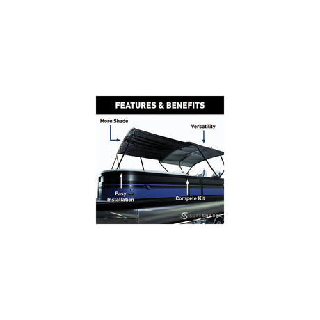 Lewmar Taylor 2021013744 Bimini Extension For Sureshade® Power Bimini , 92" W x 91" L extended, Black - 2021013744 - official Lewmar product image 3