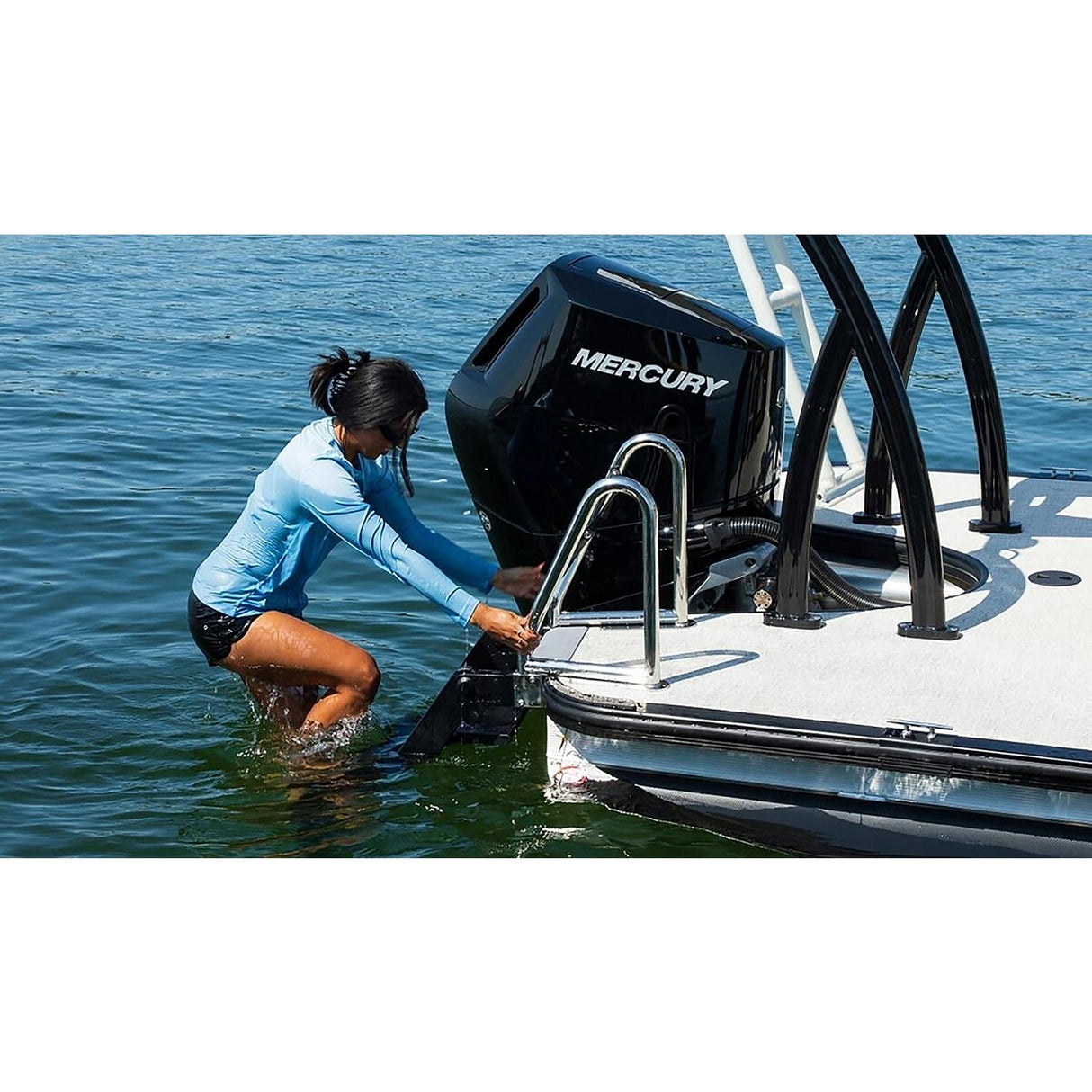 Lewmar Lippert 2025041871 SureStep™ Pontoon Boat Ladder, 5 steps, 42" tall, 400 lbs. Capacity - image 2