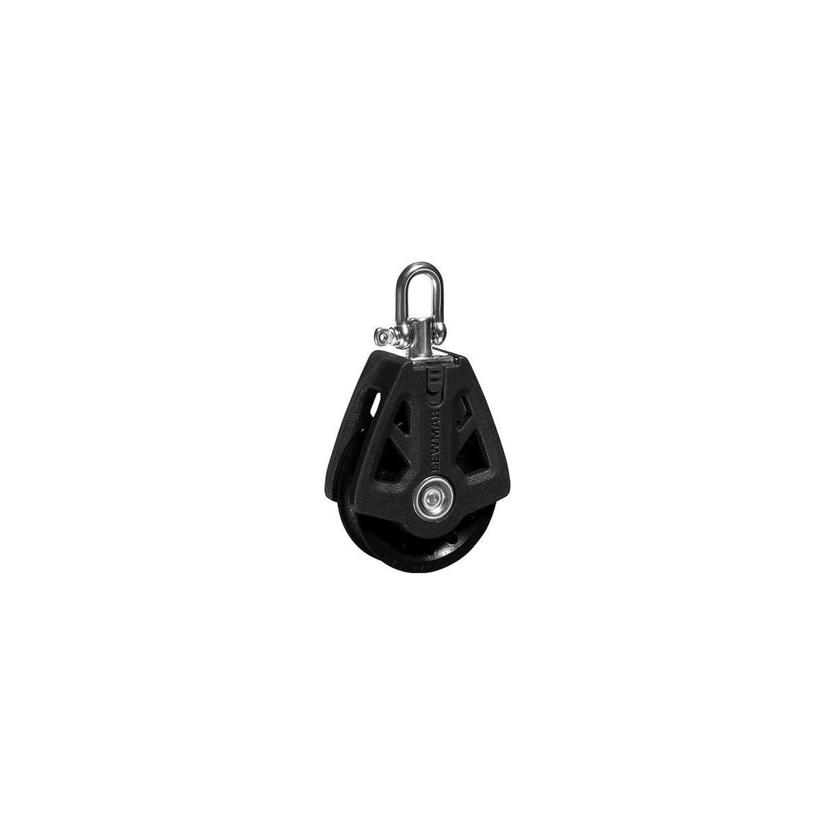 Lewmar 60MM Synchro Block, Single Black, 5/16" - 3/8" Line - 2020209462