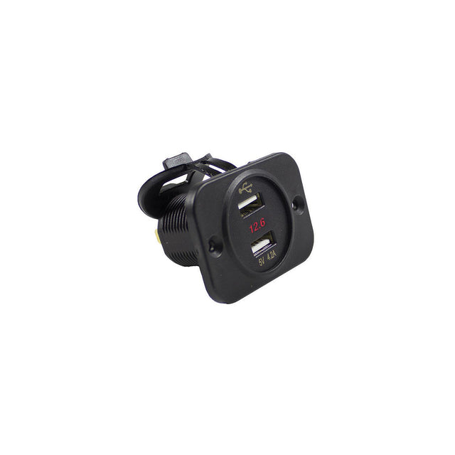 Wirthco Battery Doctor Dual USB Port w/5-30V DC Voltage Meter - 20602 - image 1