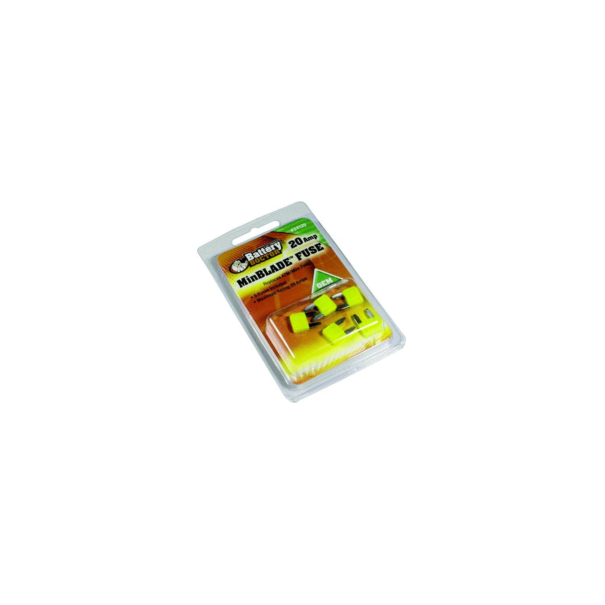 Wirthco Battery Doctor Minbladeâ¢ Fuses, 20A, 5/Pk - 24120
