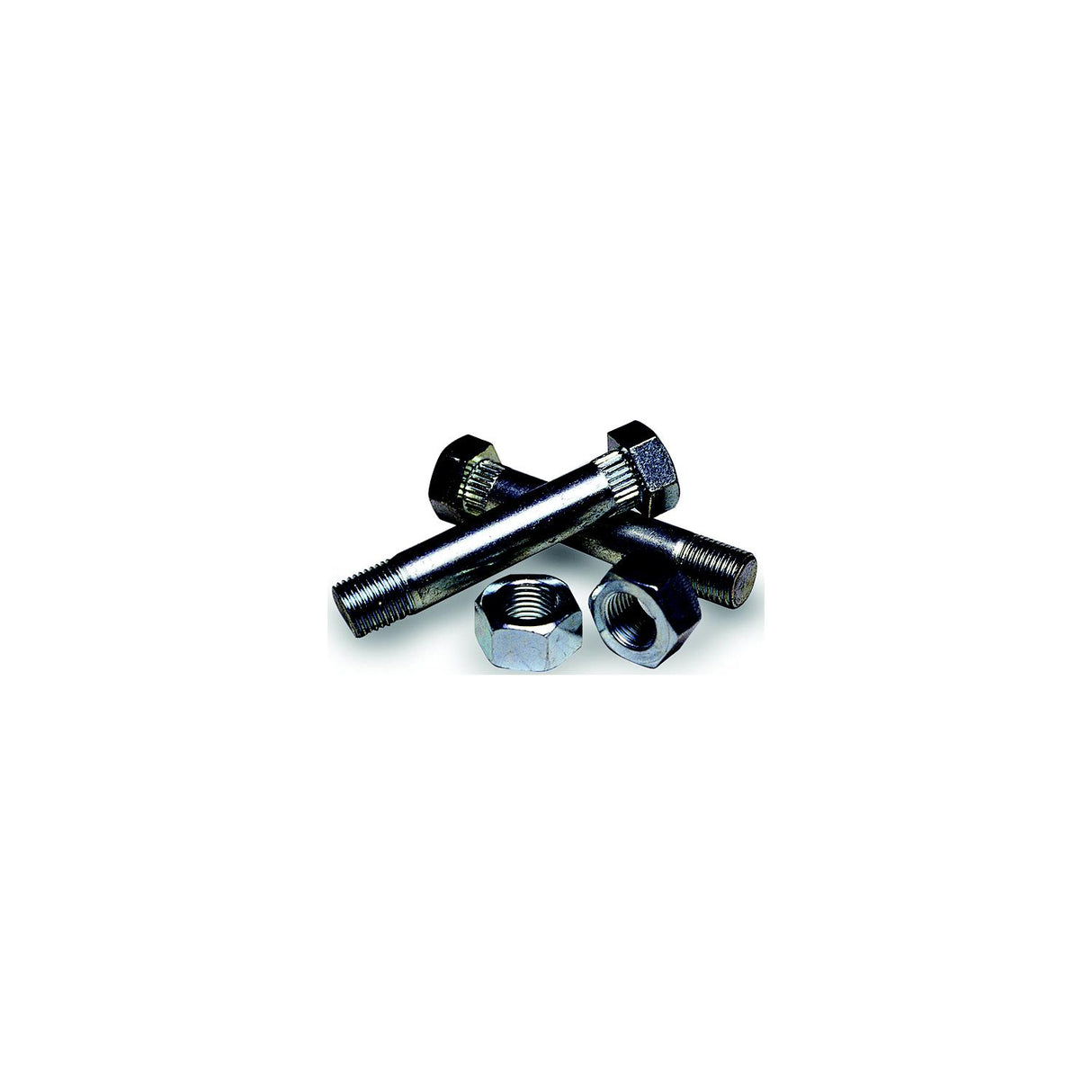 Tiedown Engineering Tie Down Engineering Fluted Zinc Plated Shackle Bolts With Nuts For Use With Spring Hanger Brackets (2 Per Pack) - 86250