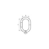 Acco Peerless Chain Acco/Peerless 8451100 V10 Chain Oblong Master Link, 5/8" - 8451100 - official Acco Peerless Chain product image 2