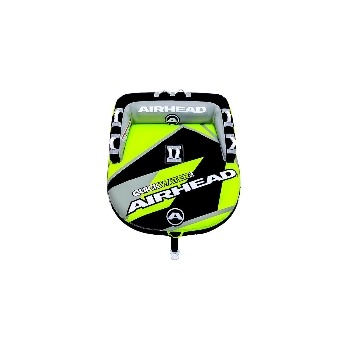 Airhead AHT50187YBK Quick Water Towable Tube, Yellow/Black, 1-2 Riders - AHT50187YBK