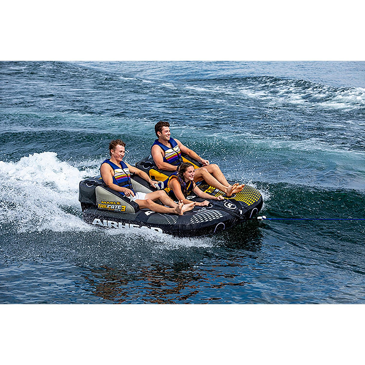 Airhead AHT50305MTS3 Mable Tailgate Splitback Towable Tube, 3 Person - image 4