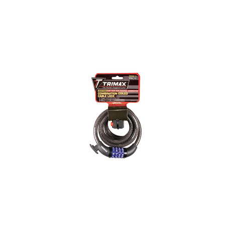 Trimax Locks Trimax TRC106 Quadra-Braid 6' x 10mm Cable Lock with Combination & Quick Release Bracket - TRC106 - official Trimax Locks product image 3