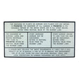 Bernard Engraving Pollution Control Plaque - P-227 - image 1