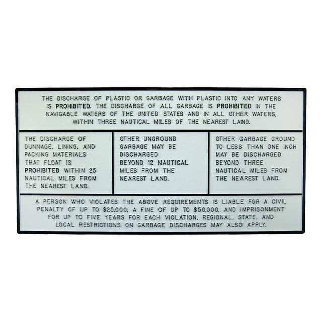 Bernard Engraving Pollution Control Plaque - P-227 - image 1