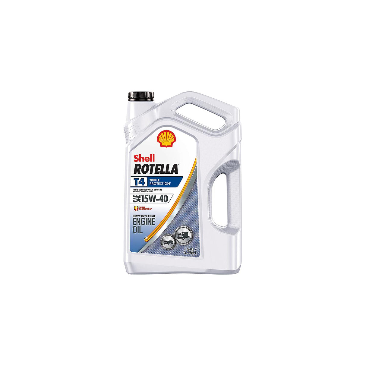 Shell Oil Shell 550049483 Rotella® T4 Triple-Protection® Heavy-Duty Diesel Motor Oil, 15W-40, Qt. - 550049483 - official Shell Oil product image 3