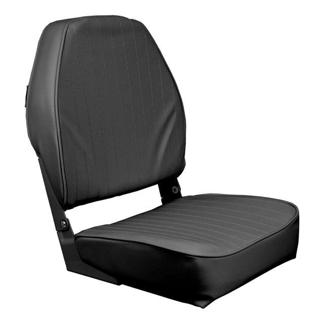 Springfield Marine Economy High-Back Folding Seats - Charcoal - 1040634 - image 1