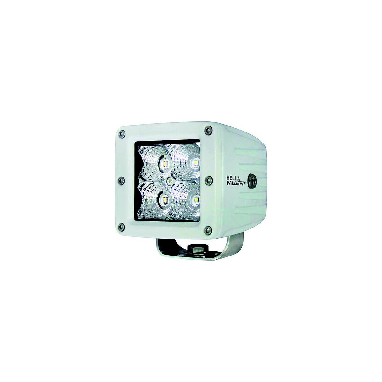 Hella 357204041 Valuefit Cube 4 LED Spot Light Kit, White - 357204041