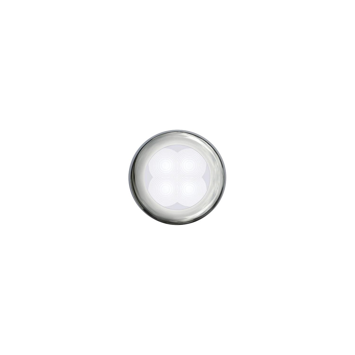Hella 4 LED Round White/SS Bezel 12V - 980500021
