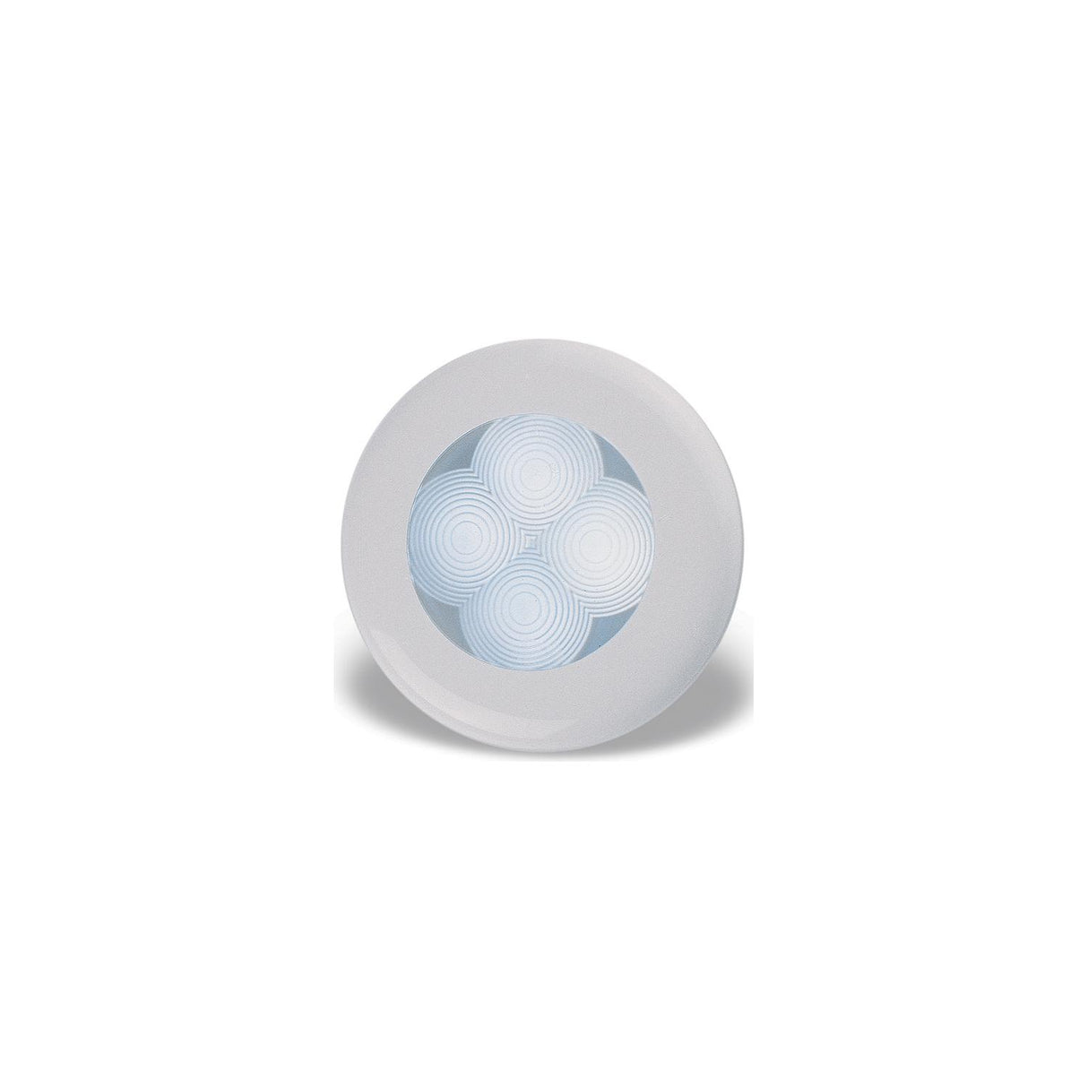 Hella LED Light White w/White Bezel 12V