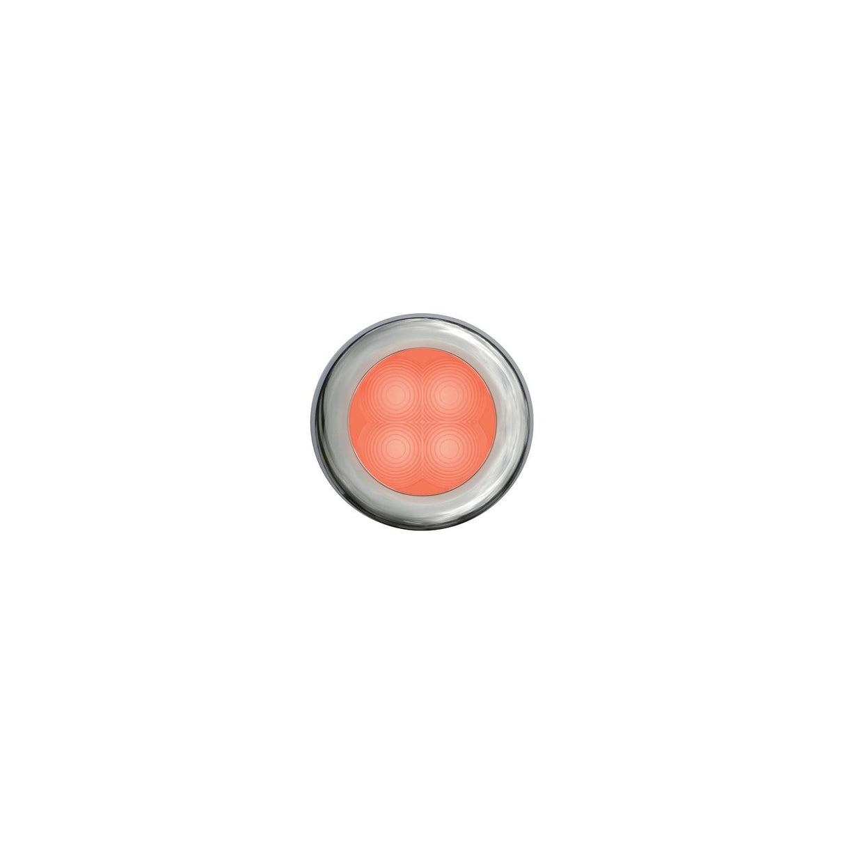 Hella Marine Slim Line LED 'Enhanced Brightness' Round Courtesy Lamp - Red LED - Stainless Steel Bezel - 12V [980507221] - official Hella Marine product image 3