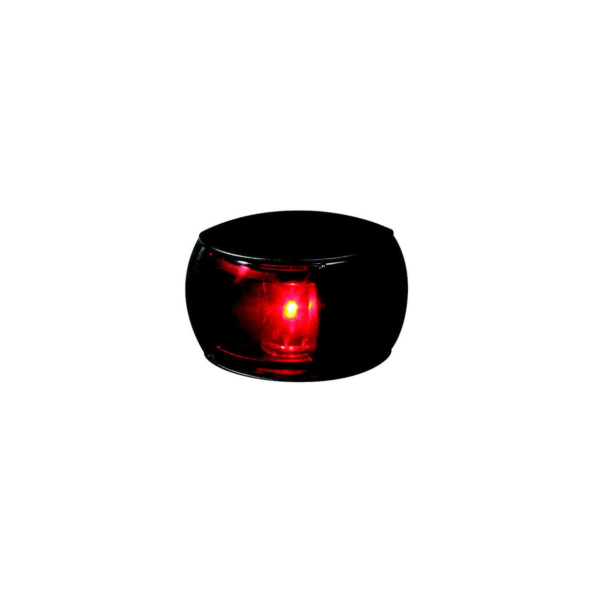 Hella 980520001 NaviLED® Port (Red) Side Light Only, Black w/Red Lens, 1 ea. - 980520001