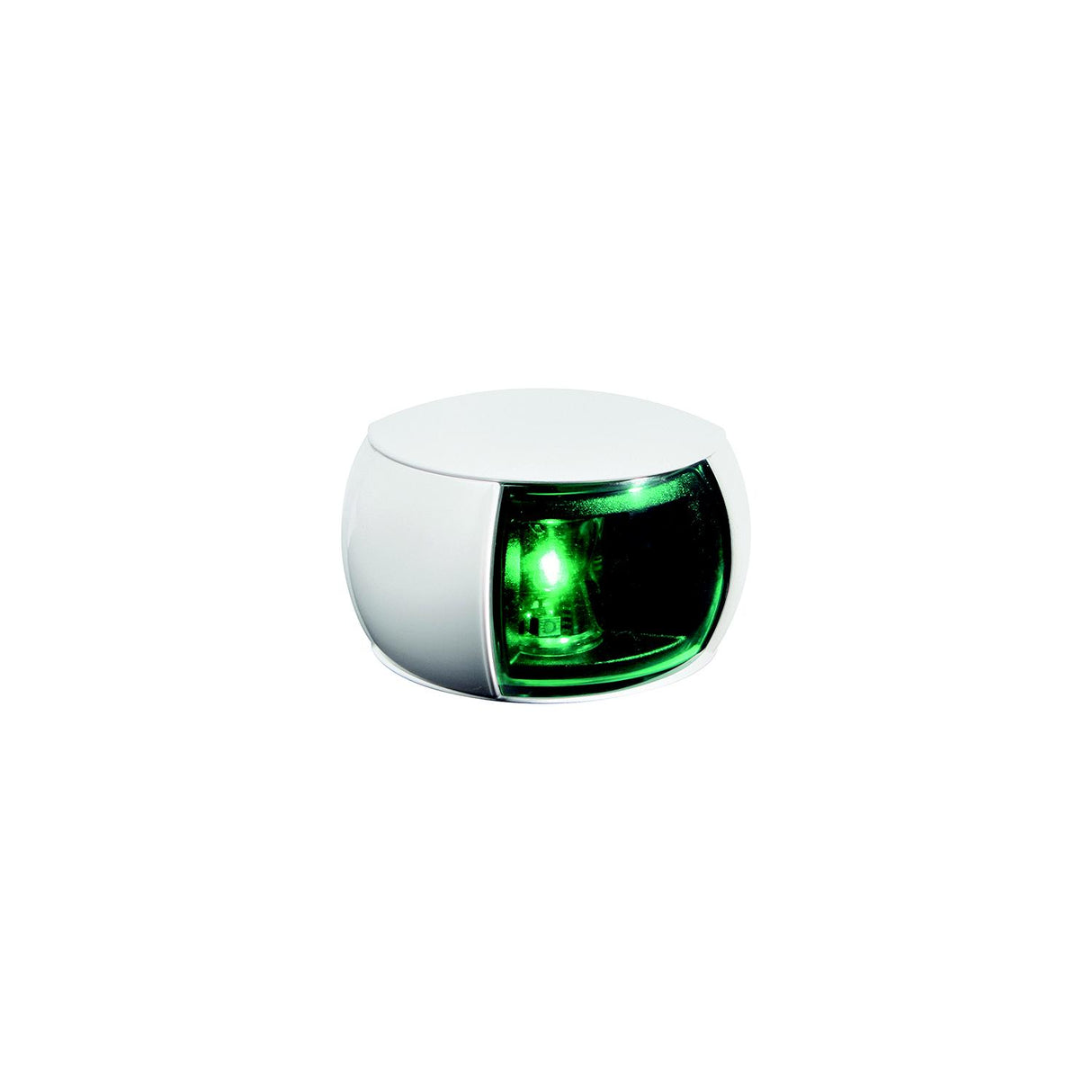 Hella 980520211 NaviLED® Starboard (Green) Side Light Only, White w/Green Lens, 1 ea. - 980520211