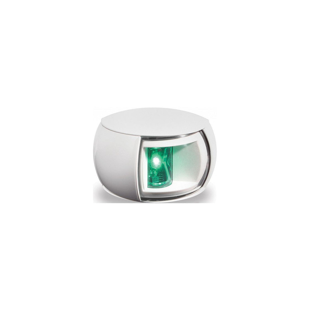 Hella 980520311 NaviLED® Starboard (Green) Side Light Only, White w/Clear Lens, 1 ea. - 980520311