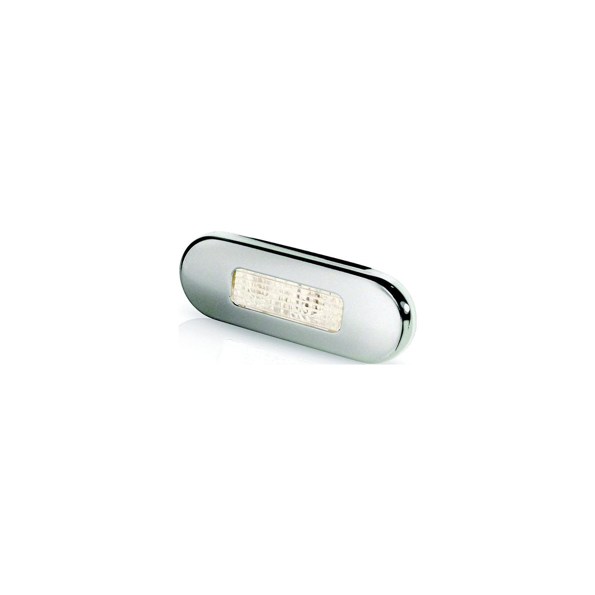 Hella Marine Surface Mount Oblong LED Courtesy Lamp - Warm White LED - Stainless Steel Bezel [980869401] - official Hella Marine product image 2