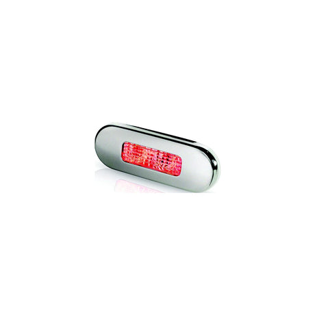 Hella Marine Surface Mount Oblong LED Courtesy Lamp - Red LED - Stainless Steel Bezel [980869501] - official Hella Marine product image 2