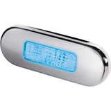 Hella Marine Surface Mount Oblong LED Courtesy Lamp - Blue LED - Stainless Steel Bezel [980869601] - official Hella Marine product image 2