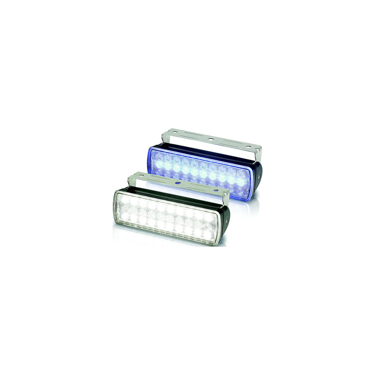 Hella Marine Sea Hawk XL Dual Color LED Floodlights - Blue/White LED - Black Housing [980950061] - official Hella Marine product image 2