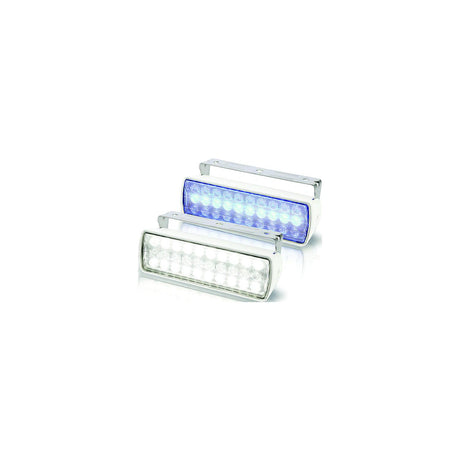 Hella Marine Sea Hawk XL Dual Color LED FloodLights - Blue/White LED - White Housing [980950071] - official Hella Marine product image 2