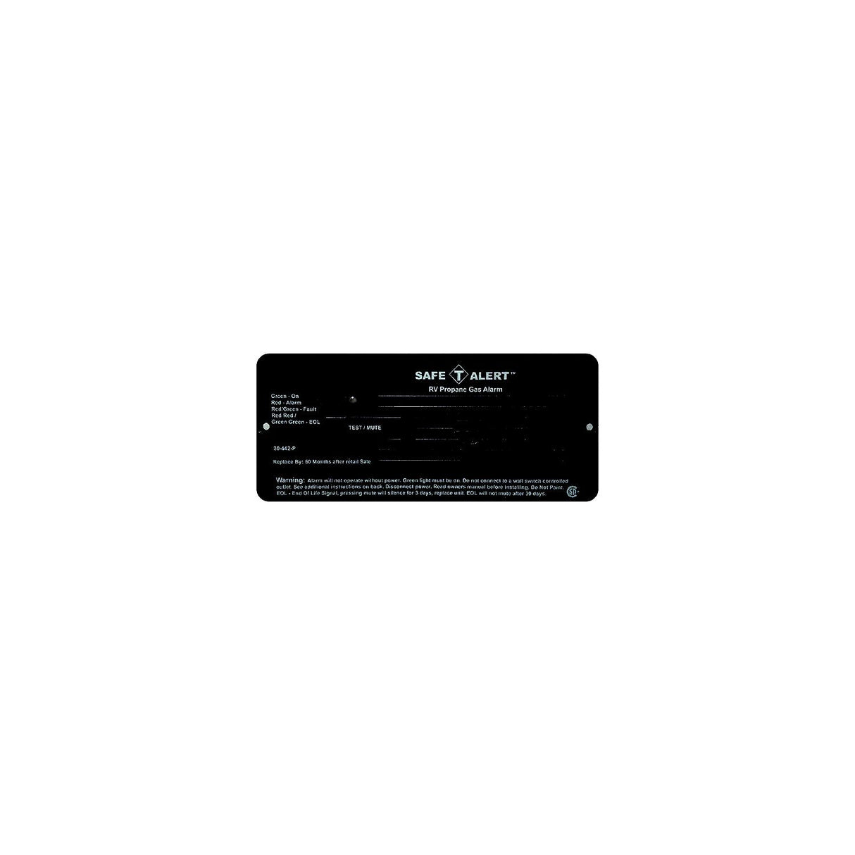 MTI Industries 12V 30 Series Safe-T-Alert Flush Mount RV Propane/LP Gas Alarm - 30-442-P-BR - image 1