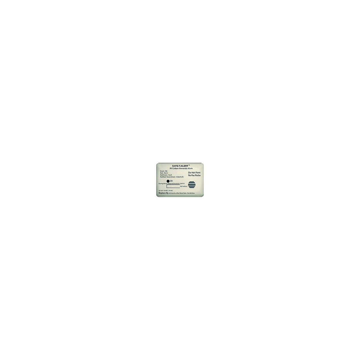 MTI Industries Safe-T-Alert 62541 62 Series Carbon Monoxide Alarm, Surface Mt, White - 62-541-WT-MARINE