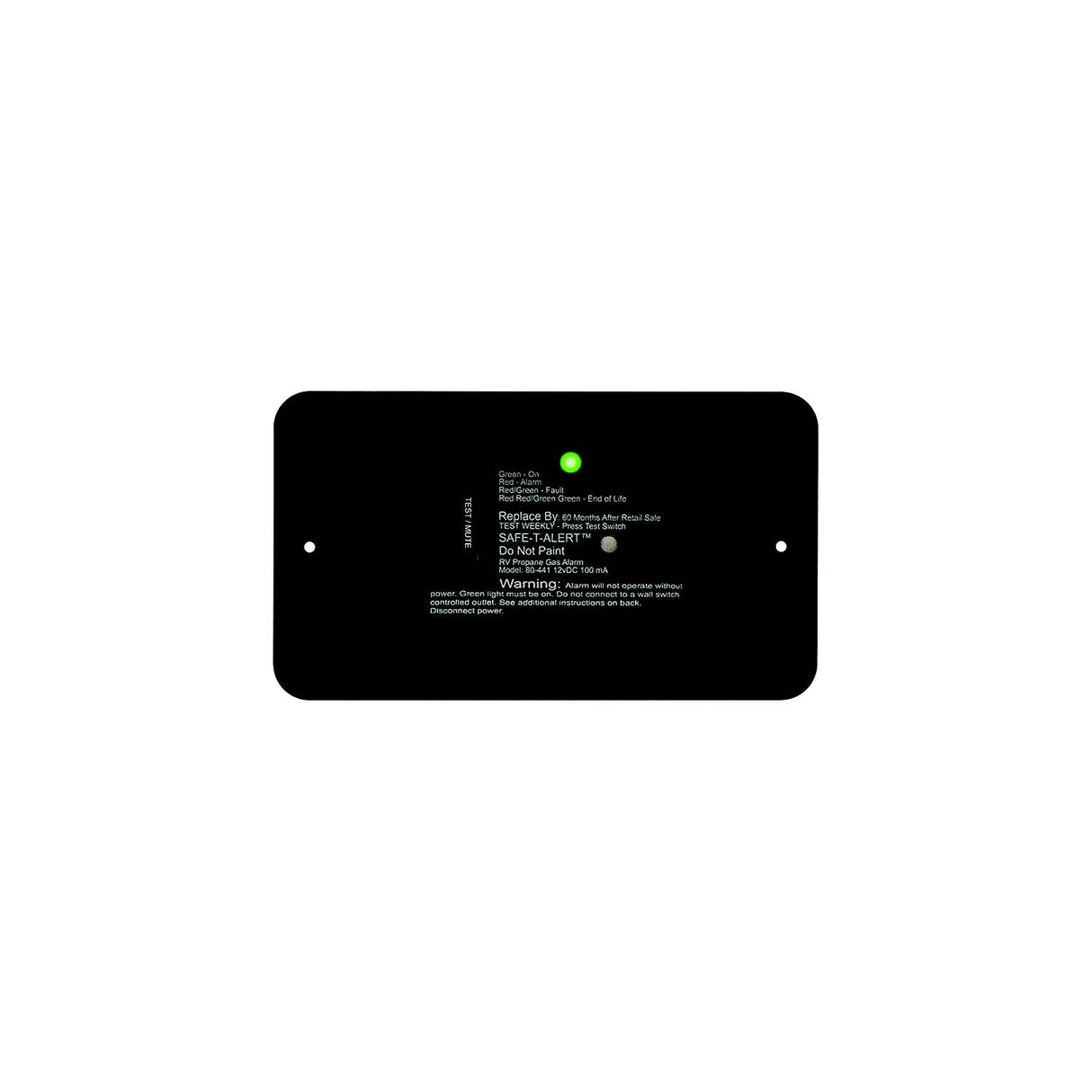 Safe-T-Alert 80 Series Black Propane Gas Alarm - 12V [80-441-BL-TR] - official Safe-T-Alert product image 3