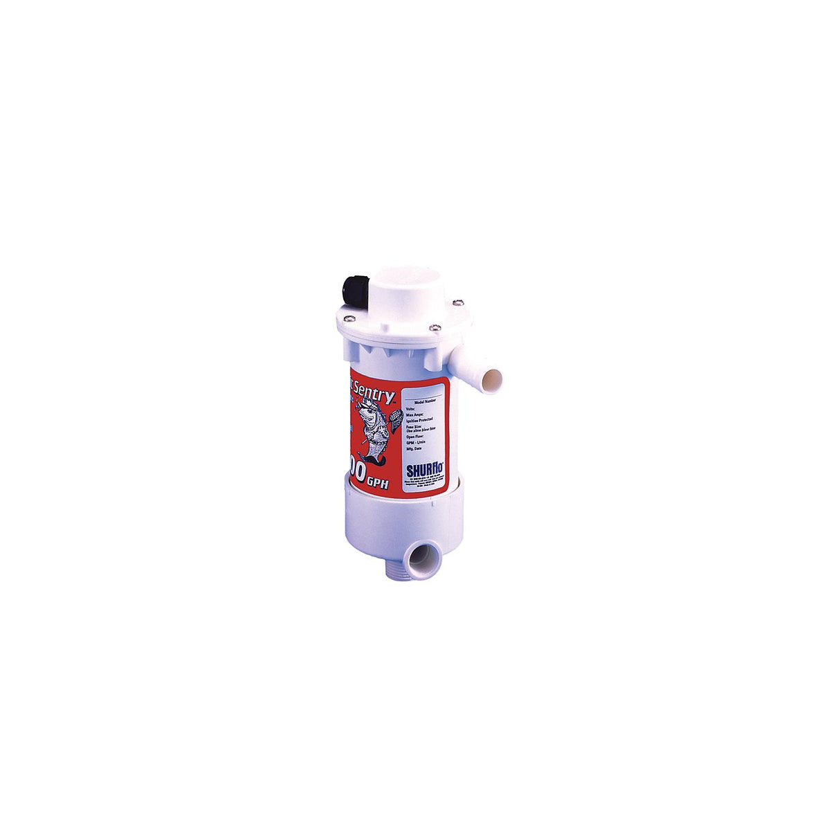 Shurflo by Pentair BAIT SENTRY 500 Magnetic Drive Livewell Pump - 500 GPH [1700-001-030] - official Shurflo product image 2