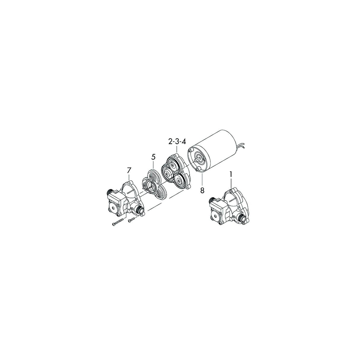 Shurflo SWITCH KIT FOR MOD 2088 PENTAIR SHURFLO RVX - 94-231-20 - image 1