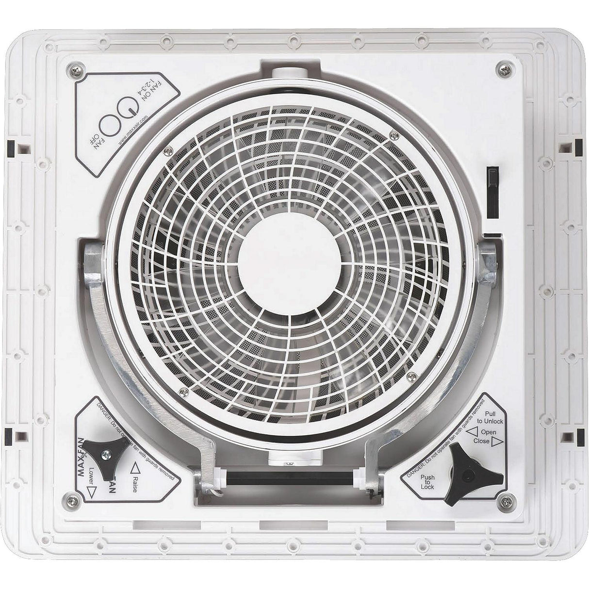 Maxxair 0062000 Maxxfan Pivot, Smoke,12.6V - image 3