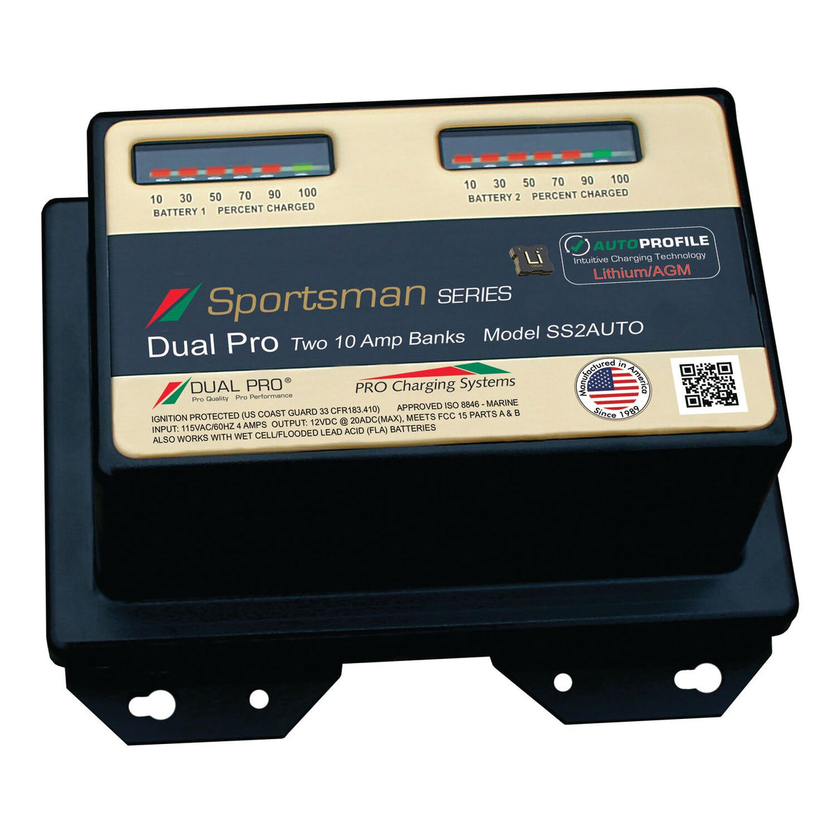 Pro Charging Systems 12V-24V Sportsman Series Battery Charger (20 Amp) - SS2AUTO - image 1